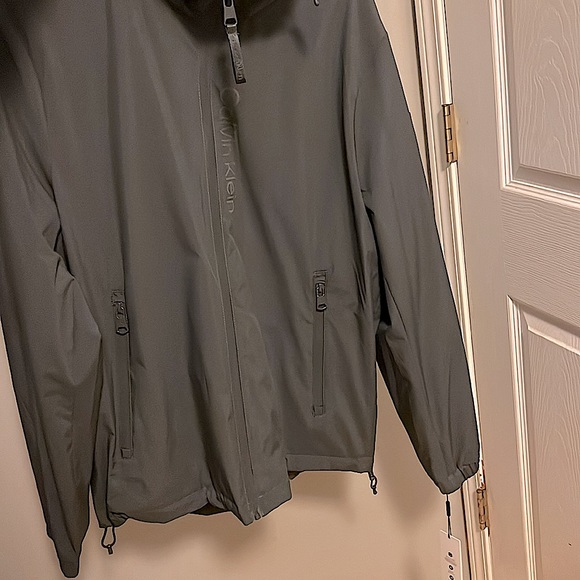 Calvin Klein Men's Classic Hooded Stretch Jacket, Grey - Medium - Picture 2 of 5
